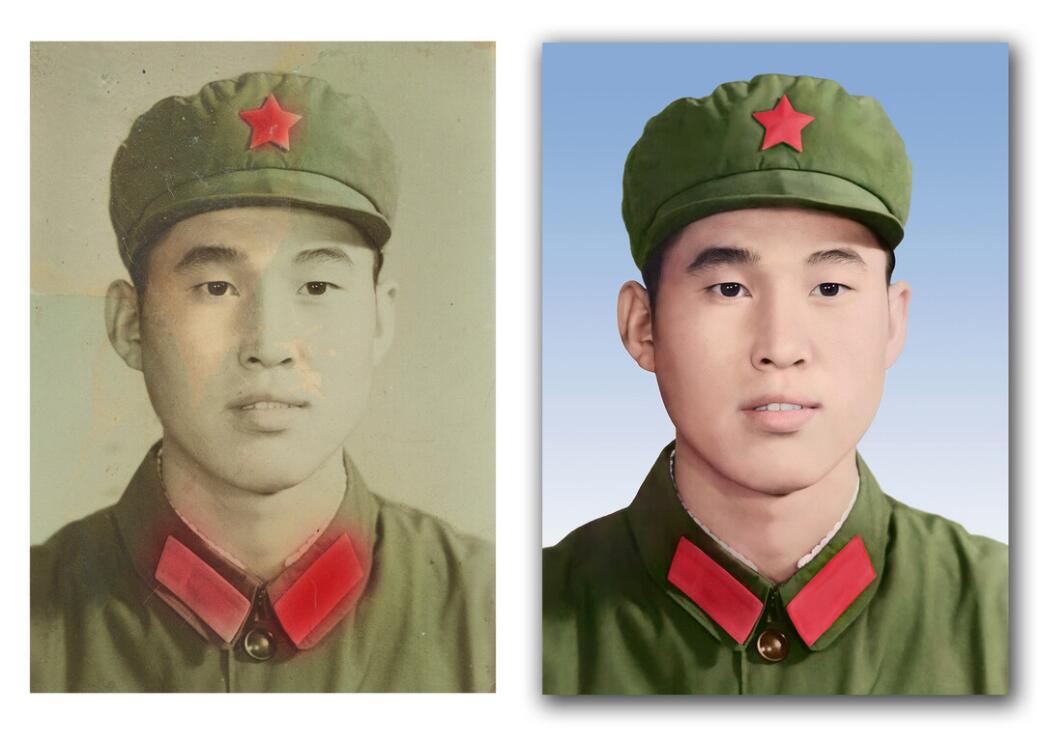 墨竹工卡破损照片修复-18